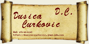 Dušica Ćurković vizit kartica